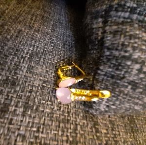 Pretty in pink stone earrings